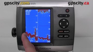 Garmin GPSMap 4xx and 5xx Marine Sounder Screen Overview with GPS City