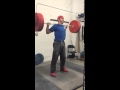 130kg 287lbs behind the neck split jerk 02222016