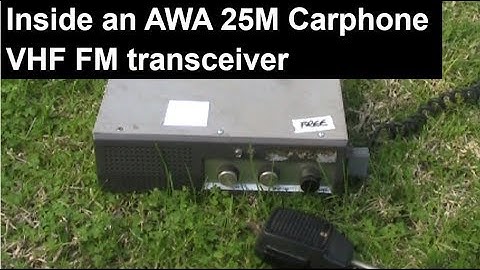 Inside an AWA 25M VHF FM carphone transceiver