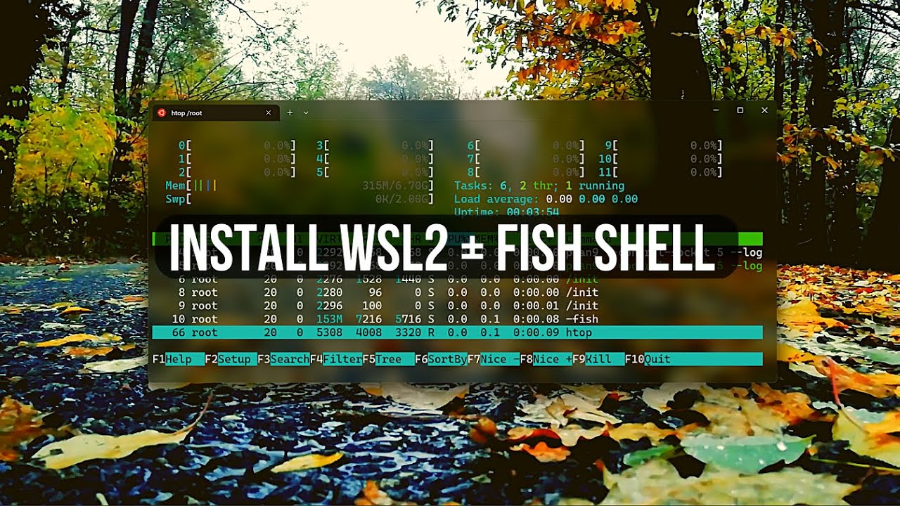 ASMR Install WSL2 🐧 on Windows 11 Rain Sound + Fish Shell Setup - No ...
