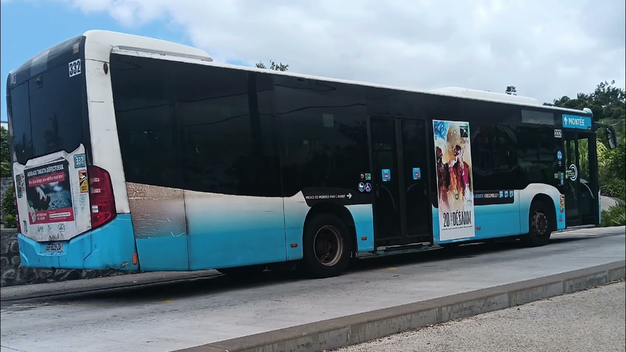 KICKDOWN + VENTILATION ! Mercedes-Benz citaro C2 de 2017 n°332 Ligne 8 Réseau Citalis 