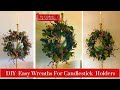 Make Easy Wreaths for Candlestick Holders | Try This With Your  Z  Gallerie Candlestick Holders!
