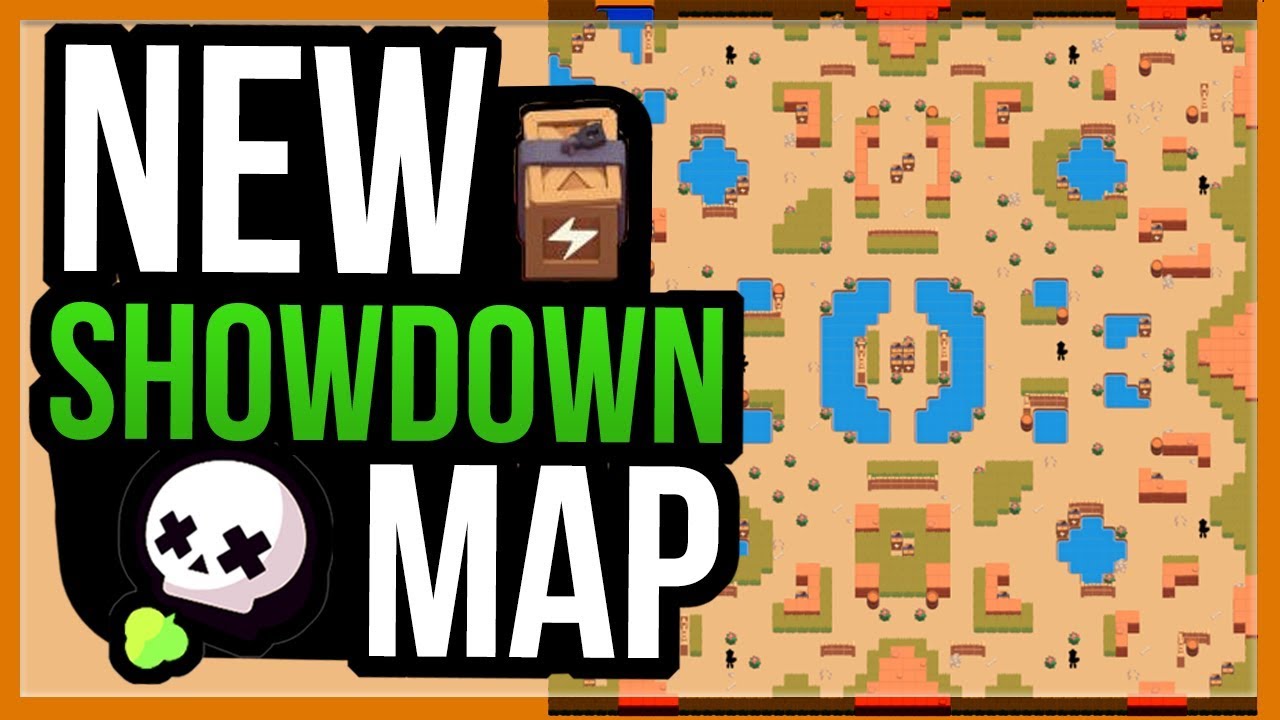 New Showdown Map Thousand Lakes Community Made Map Brawl Stars Youtube - brawl stars showdown maps