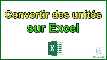 Comment utiliser fonction convertir des unités sur excel