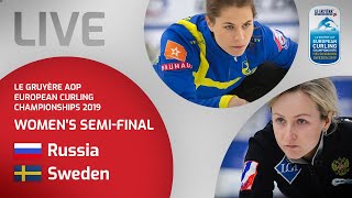 Russia v Sweden - Women's semi-final - Le Gruyère AOP European Curling Championships 2019