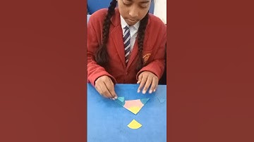 Angle sum property of triangle #maths #activity #model #shorts #trending ytshorts