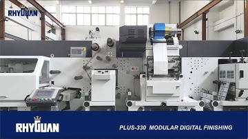 PLUS-330 MODULAR DIGITAL FINISHING(flexo-highspeed silkscreen-silk foil-rotary die cutting-slitting)