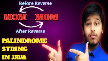palindrome string program in java | palindrome string java | Placement Course