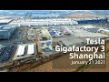 (January 21 2021)  Tesla Gigafactory 3 Shanghai 4K Video