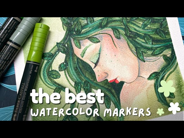 WHY You NEED to TRY Faber Castell WATERCOLOR MARKERS in Your Mixed Media  Art Projects! 