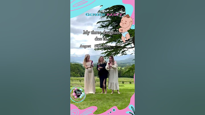 It's magic ✨ 3 sisters are waiting for babies ❤️💙 #genderreveal