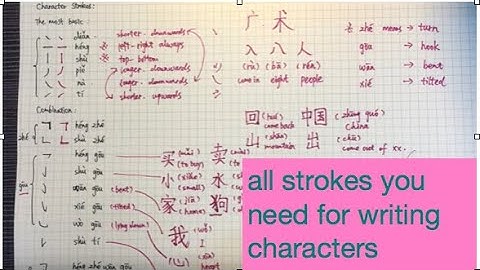 All Character Strokes You Need to Writing Chinese Character Explained with Me
