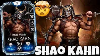 MK Mobile SHAO KAHN MKII Movie Gameplay Review in Realm Klash | Update 7.2 Early Access character