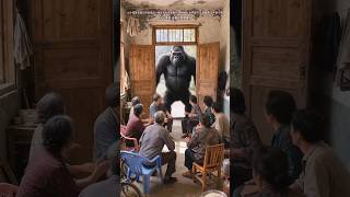 गोरिल्ले ने घर का दरवाज़ा तोड़ दिया 😳😲 #catsoftiktok #cute #gorilla