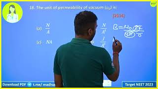 The unit of permeability of vacuum (m0) is: