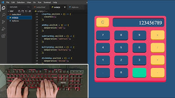 ASMR Programming - Flexbox Calculator with Javascript - No Talking