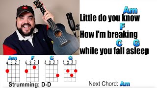 Video thumbnail of "LITTLE DO YOU KNOW - Alex & Sierra (Ukulele Play Along with Chords and Lyrics)"