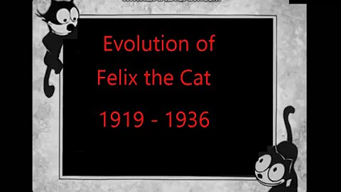 Evolution Of Felix the Cat (1919 - 1936)