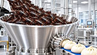 Inside the Factory: How Millions of Crickets Become Delicious Steamed Buns | Full Process screenshot 5