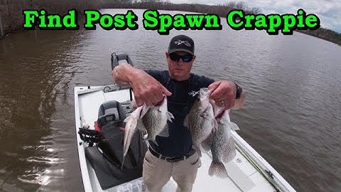 How to find Post Spawn Crappie during May/How to find crappie after the spawn.Find crappie Locations