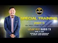 Special training by pres manny pascual part 1