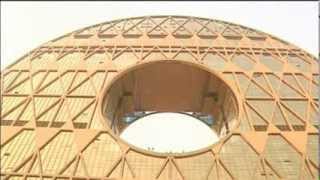 A controversial upright circular building designed to resemble an
ancient chinese jade disc but popularly known as the "flashy rich
people's circle" was rece...