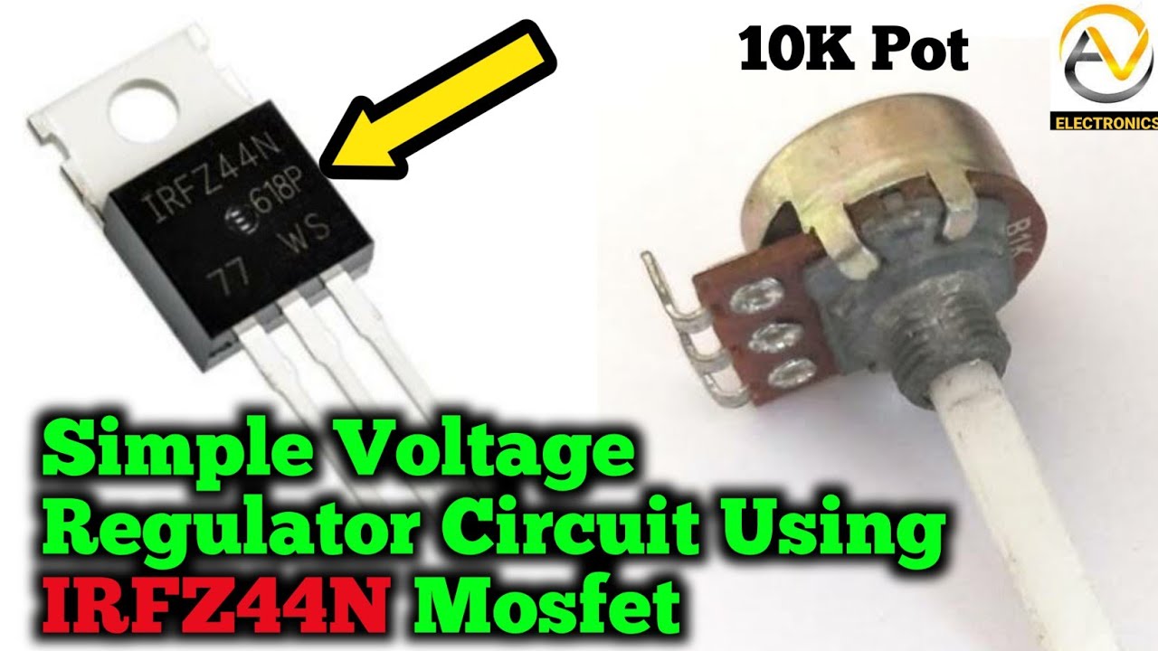 How To Make Simple Voltage Regulator Circuit || Adjustable Voltage