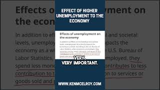Download Lagu What does Unemployment do for the Economy? #shorts MP3