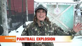 Kelsie Hits Paintball Explosion