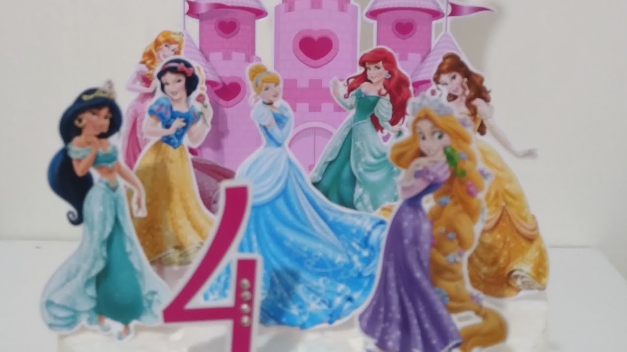 Topper para bolos Princesas da Disney