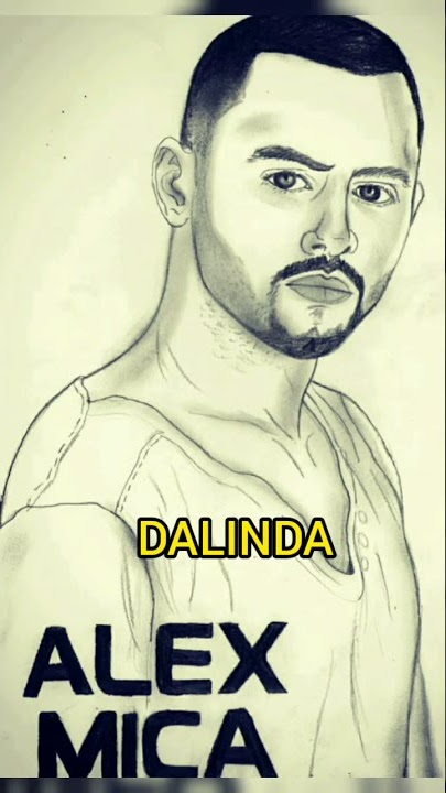 Desenho de Alex Mica com seu hit Dalinda