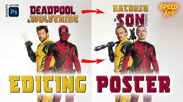 [SpeedArt] Editing Deadpool & Wolverine poster. Photo manipulation || Photoshop tutorial.