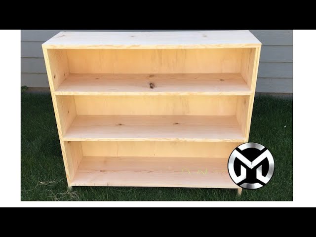 simple wooden bookshelf