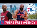 Top NBA Free Agents AFTER The NBA Draft | Latest Sixers Free Agency Rumors: James Harden, PJ Tucker