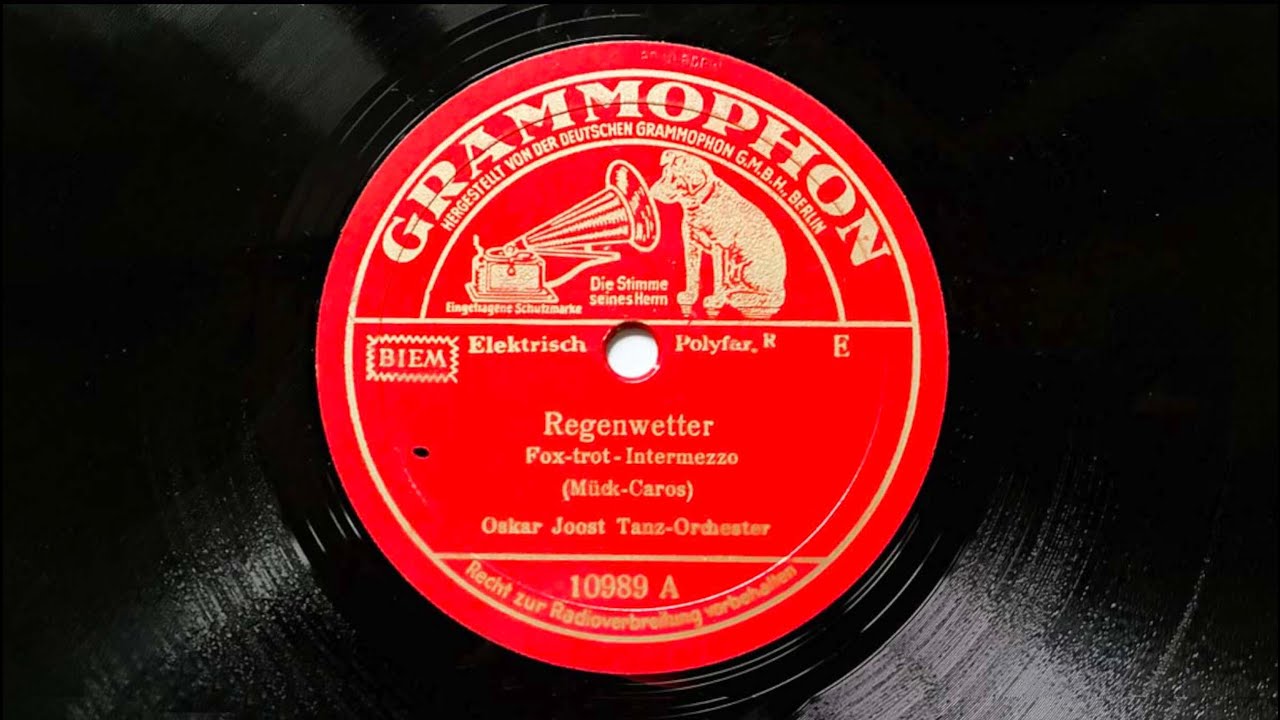 Berlin Danceband: OSKAR JOOST: Regenwetter 1938