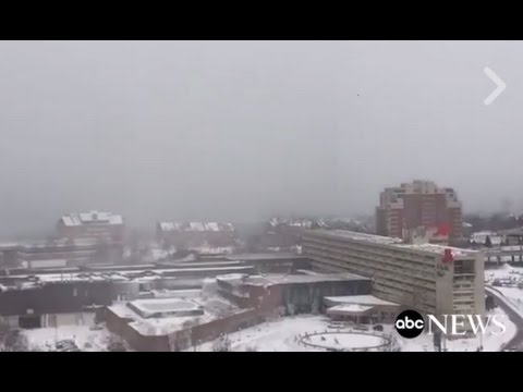 Lake Effect Snow Rolls Into Buffalo
