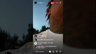 Numbaa 7 on IG live “We outside!”