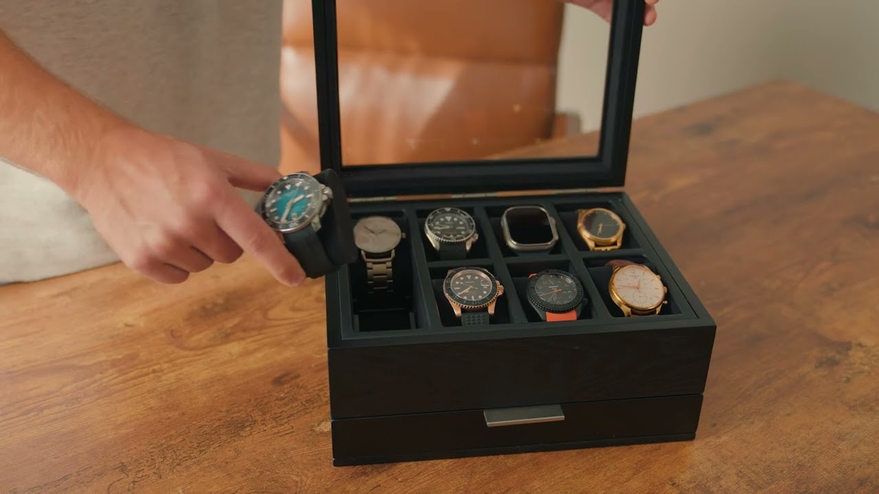 Elegant handmade watch & jewelry box ELOSIO by BULLONGÈ - watch