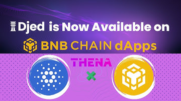 DJED Is LIVE on BNB Thena DEX! How To Bridge Cardano Stablecoins!