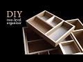 DIY How to make a Two-level cardboard drawer organizer HD (corrugated cardboard furniture)