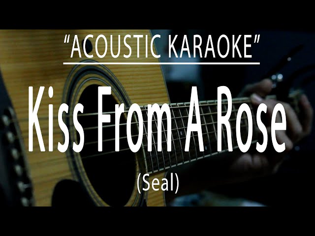 Kiss from a rose - Seal (Acoustic karaoke) class=