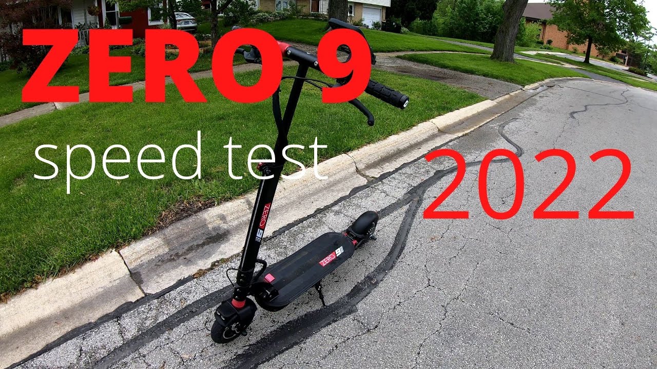ZERO 9 electric scooter  2022 Top speed Test with GPS(every gear)