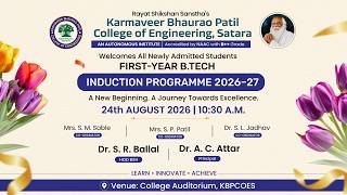 First Year Induction Programme 2026-27