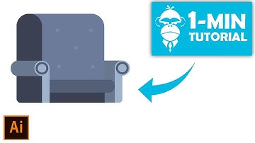 Flat Design Armchair  - Illustrator Tutorial