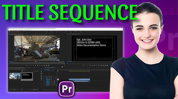 Hoe maak je een titelsequentie in Premiere Pro