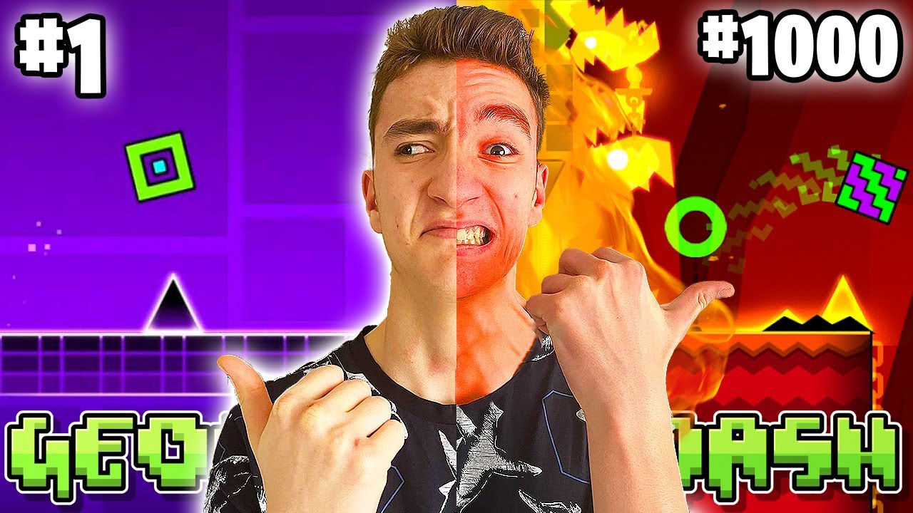 ИГРАЯ САМО ПЪРВО И ПОСЛЕДНО НИВО НА GEOMETRY DASH!