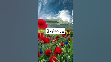 يَا أَيُّهَا النَّاسُ إِنَّ وَعْدَ اللَّهِ حَقٌّ ۖ ❤️#راحة_نفسية #حسن_الظن_بالله #سورة_فاطر
