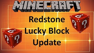 REDSTONE LUCKY BLOCK (UPDATE) - MINECRAFT 1.11.2 (MOD SHOWCASE)
