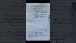 Process of DNA Recombinant Technology / Biotechnology Principle and Processes Class 12 Biology