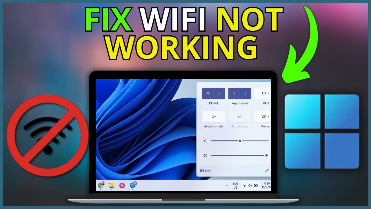 Fix WiFi Not Working Or Showing In Windows 11 (EASY FIX) - YouTube